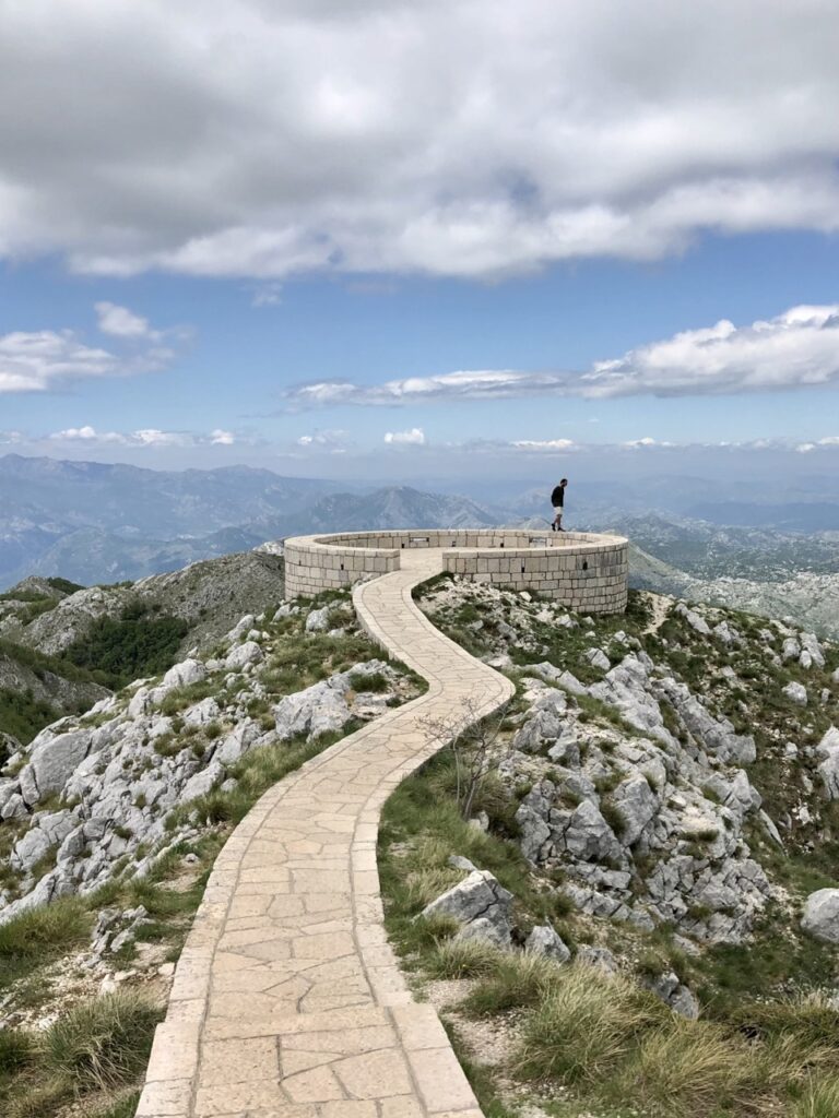 10 Most Beautiful Places in Montenegro - paved walkway on a mountain top