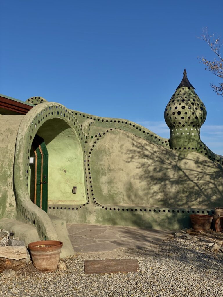 Earthship visitor center, near Taos, New Mexico 